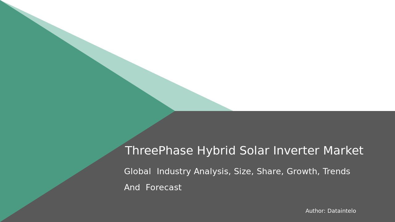 Request For Sample of Three-Phase Hybrid Solar Inverter Market Research Report 2032